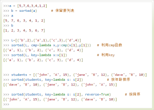 云计算开发：Python内置函数-sorted()函数详解