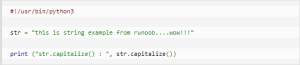 云计算开发：Python3 – capitalize()方法详解