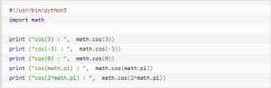 云计算开发：Python3三角函数cos()方法详解