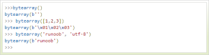 云计算开发：Python内置函数-bytearray() 函数详解